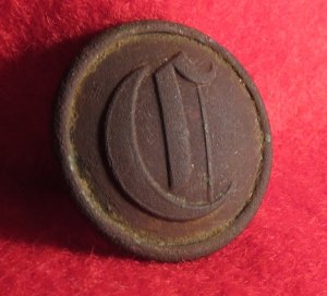 Confederate Script Cavalry Coat Button - High Quality