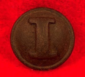 CONFEDERATE INFANTRY - CAST "I" BUTTON