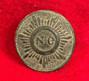 North Carolina "Sunburst" Coat Button