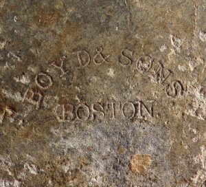 US Cartridge Box Plate - Marked "Boyd & Sons / Boston" - High Quality