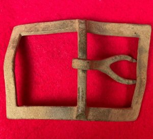 Confederate Fork Tongue Frame Buckle