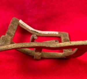 Confederate Fork Tongue Frame Buckle