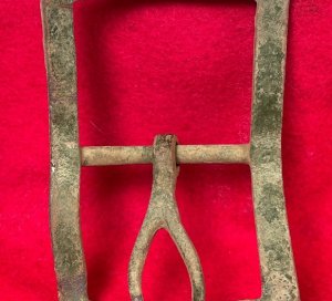 Confederate Fork Tongue Frame Buckle