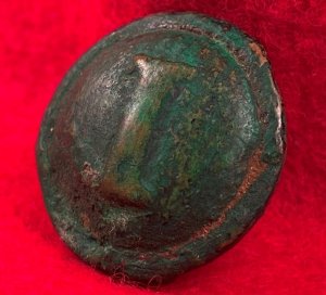 Confederate Infantry Coat Button - Richmond Backmark