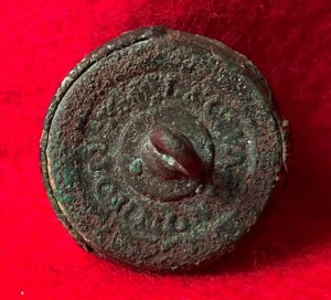 Confederate Infantry Coat Button - Richmond Backmark