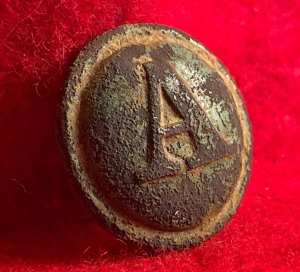 Confederate Artillery Coat Button - Richmond Manufacturer