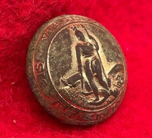 Virginia State Seal Cuff Button