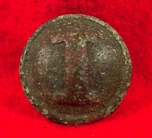 Confederate Infantry Coat Button - "Cast I"