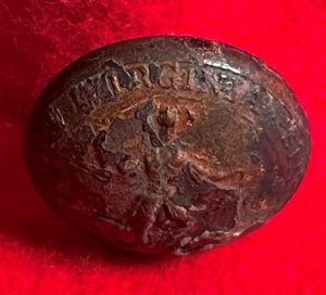 Virginia State Seal Coat Button