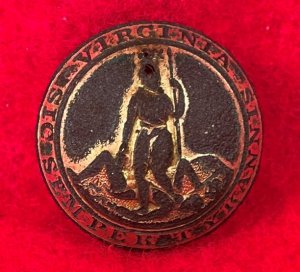 Virginia State Seal Coat Button - Missing Back