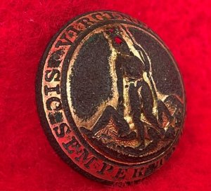 Virginia State Seal Coat Button - Missing Back