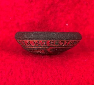 Virginia State Seal Coat Button - Missing Back