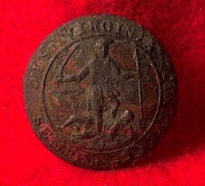 Virginia State Seal Coat Button