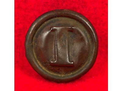 Confederate Western Theatre "Puff I" Infantry Coat Button