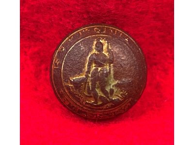 Virginia State Seal Cuff Button