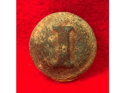 Confederate Infantry Coat Button - Block I