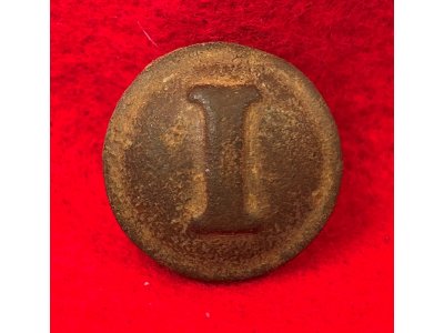 Confederate Infantry Coat Button - Block I - High Quality