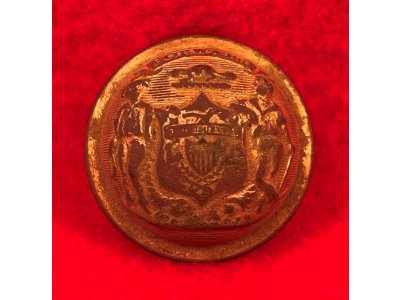 Wisconsin State Seal Coat Button