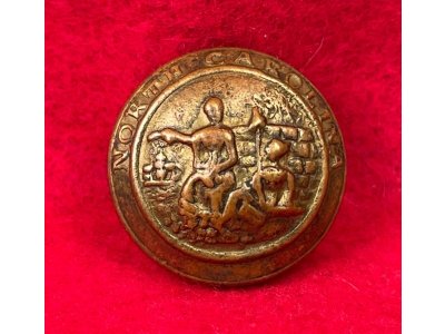 North Carolina State Seal Coat Button