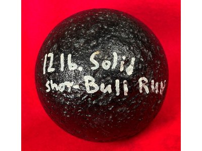 12-Pounder Solid Shot Cannonball - Bull Run