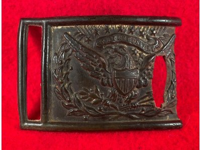 Federal Sword Belt Buckle - Field Repair - Lead Filled with Carving