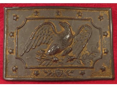 Militia Panel Plate Waist Belt Buckle 1850-1865