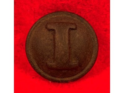 CONFEDERATE INFANTRY - CAST "I" BUTTON