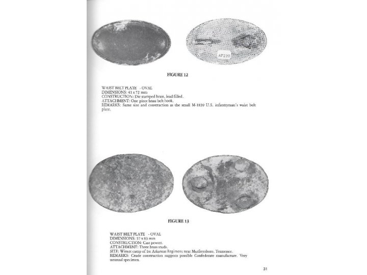 "Confederate General Service Accoutrement Plates" - Signed by the Author 