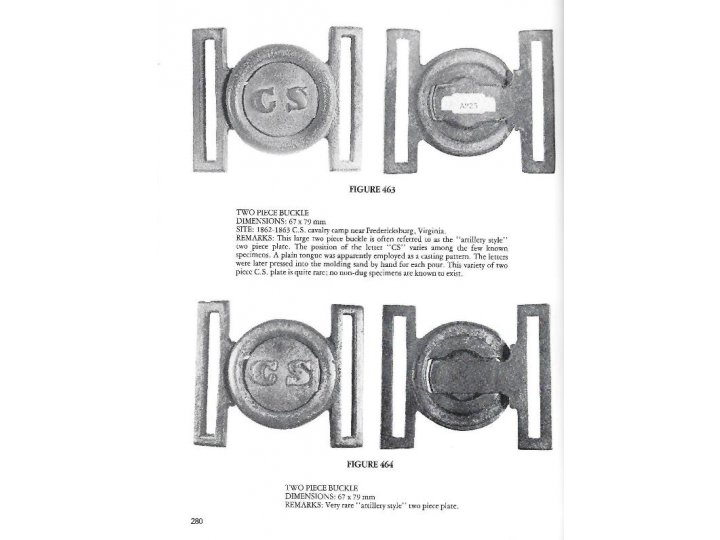 "Confederate General Service Accoutrement Plates" - Signed by the Author 