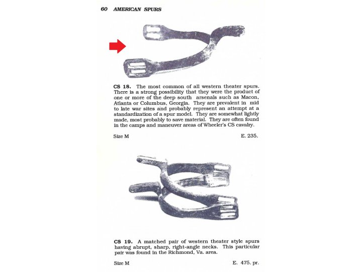  Confederate Spur - Brass