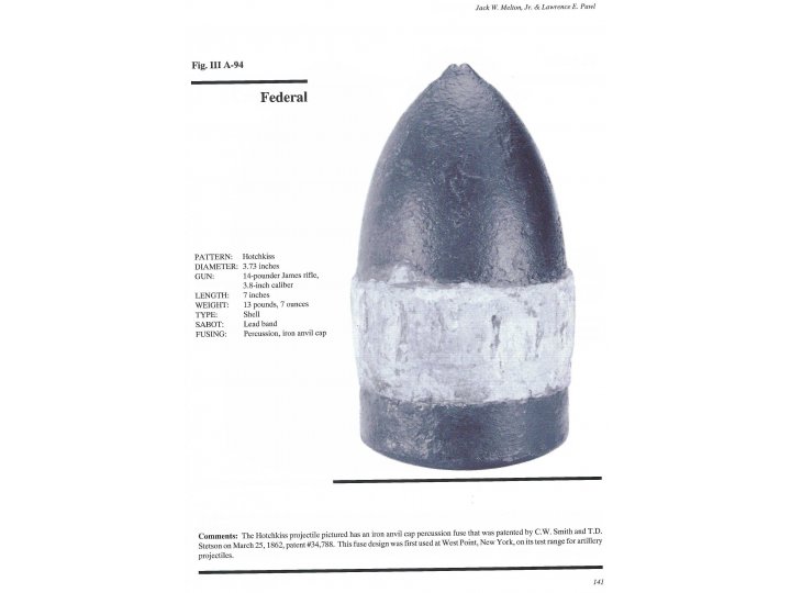 Federal 3.8-Inch Iron-Anvil Fuzed Hotchkiss Shell Nose