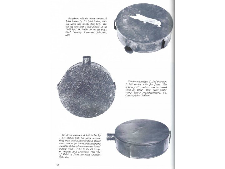 Confederate Tin "Drum" Style Canteen - Manassas