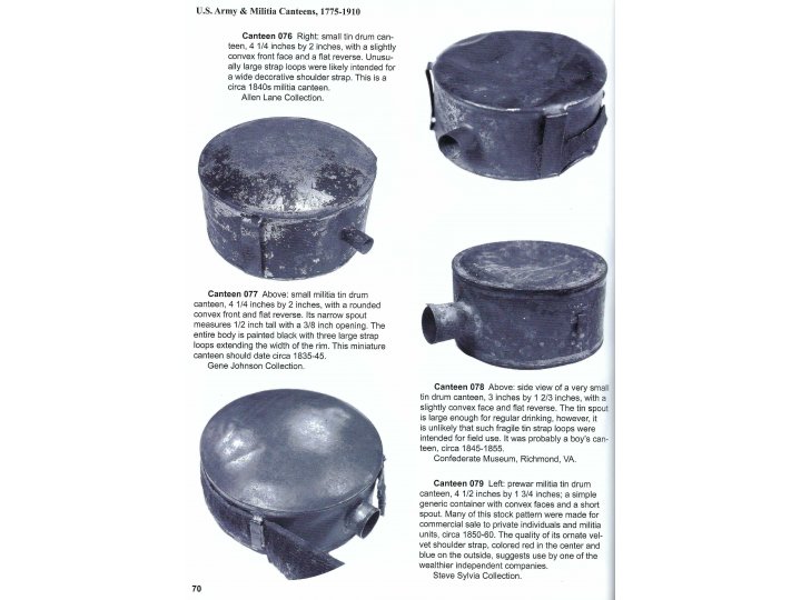 Confederate Tin "Drum" Style Canteen - Manassas