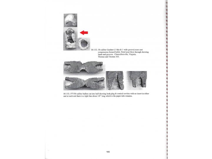 Confederate .58 Caliber Gardner "Blow-Thru" Bullet