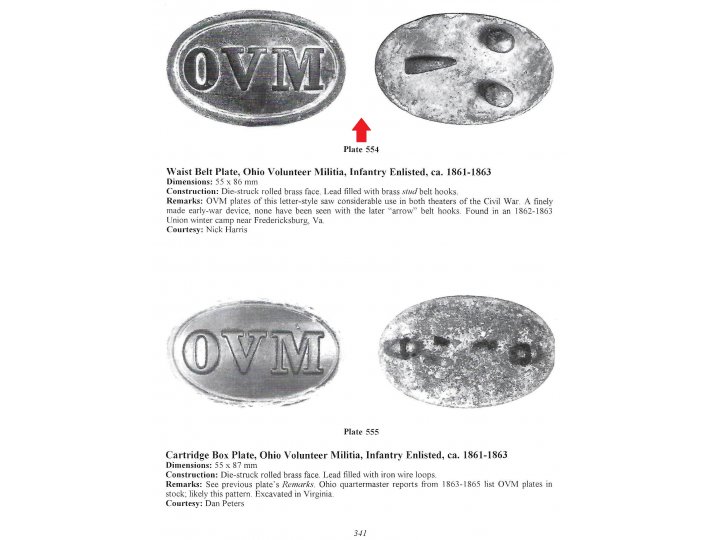 OVM - Ohio Volunteer Militia Belt Buckle - Repaired