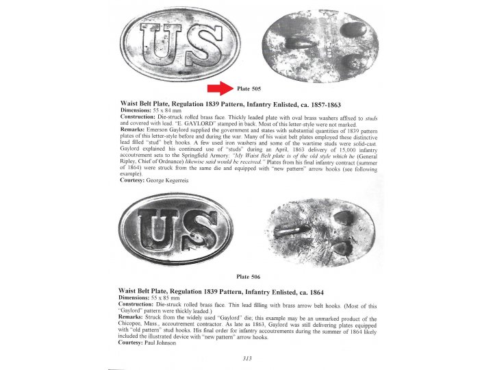 US Belt Buckle - Stud Hooks