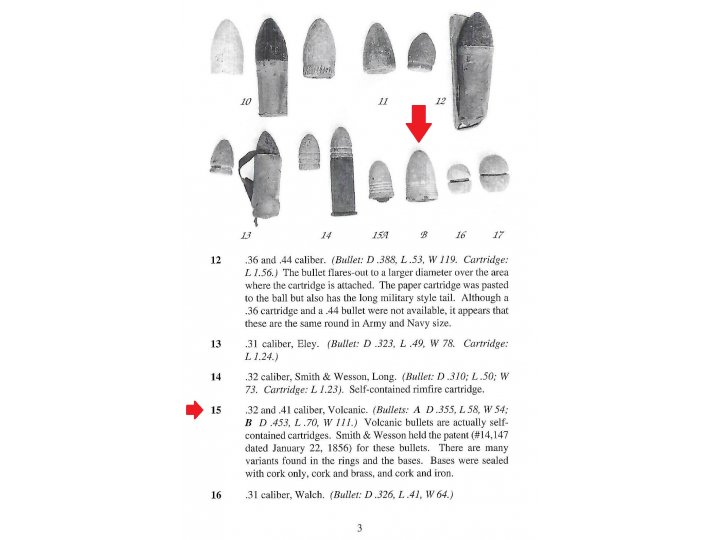 Federal .41 Caliber Self-Contained Volcanic Revolver Bullet