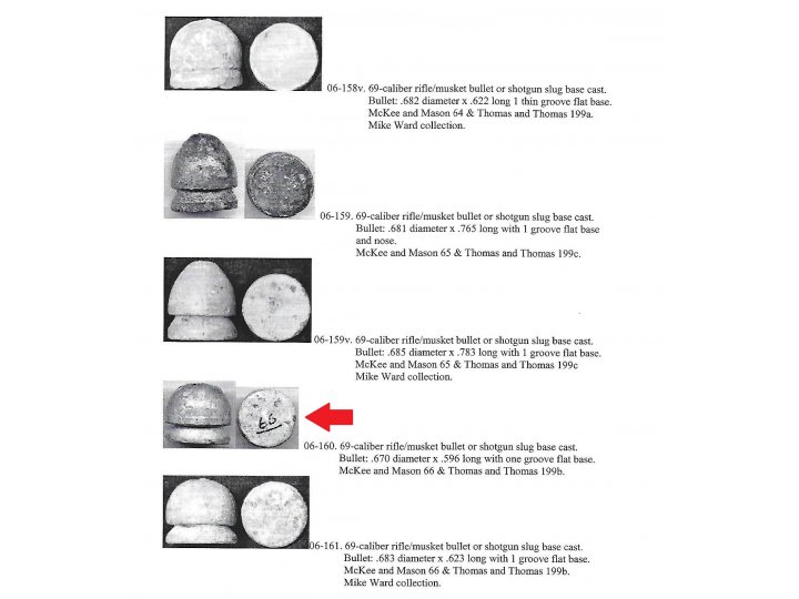 Confederate Nesler Pattern Bullet for .69 Caliber Smoothbore Musket 