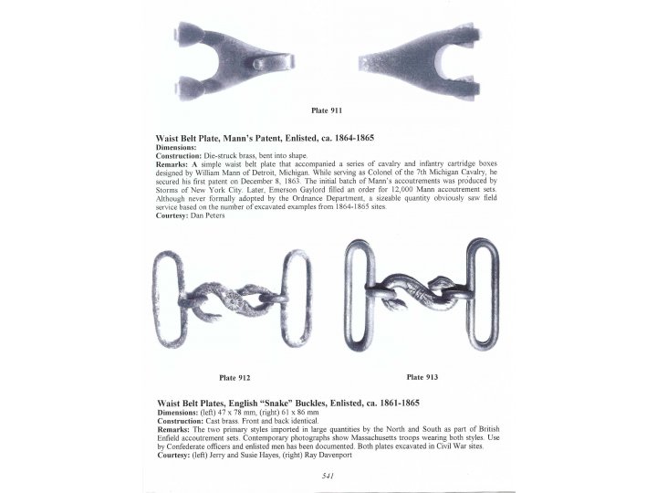 Mann's Patent Belt Plate