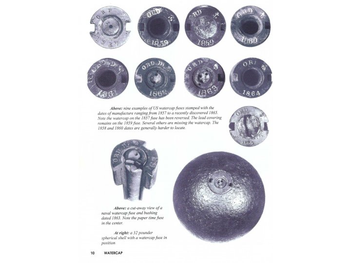 Federal Naval Watercap Fuze - Dated 1862