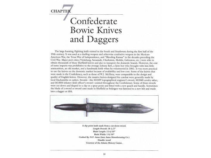 "Civil War Knives"