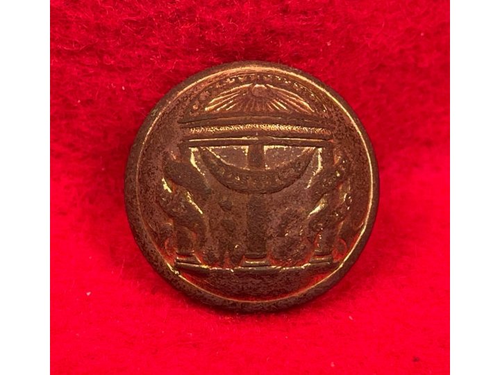 Georgia State Seal Coat Button