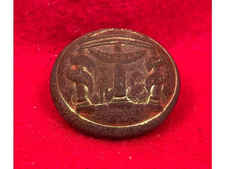 Georgia State Seal Coat Button