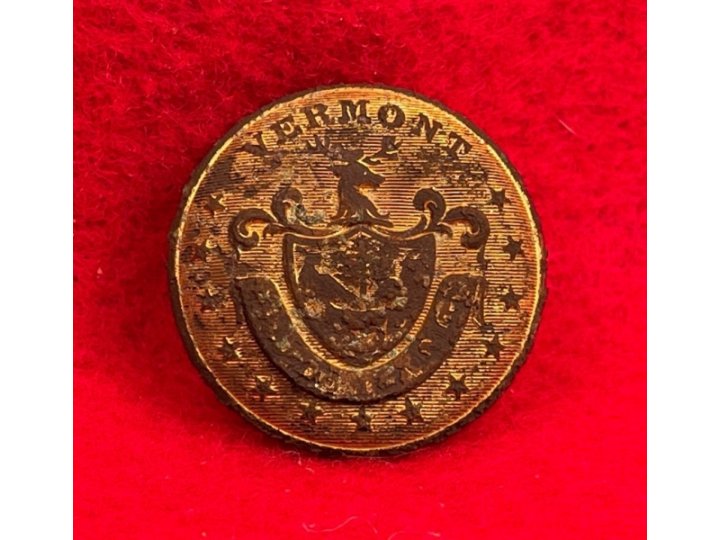 Vermont State Seal Coat Button