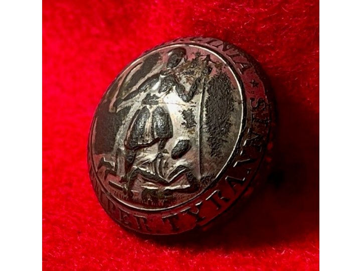 Virginia State Seal Coat Button 