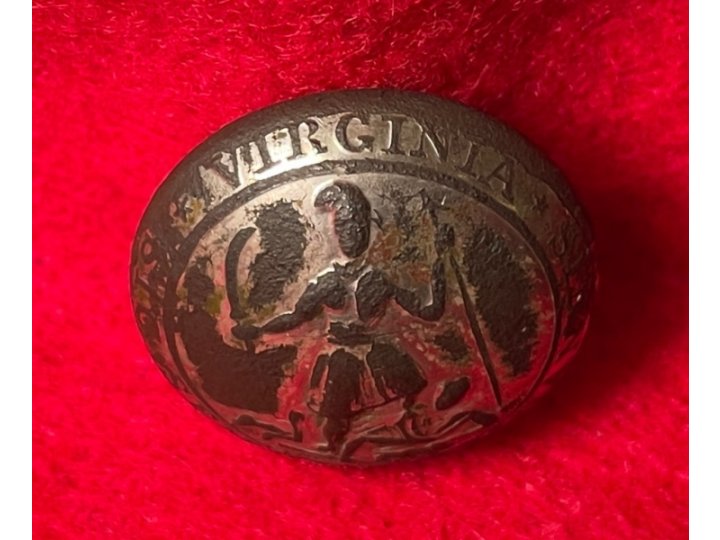 Virginia State Seal Coat Button 