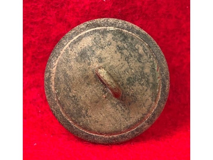 Confederate Artillery Coat Button - "Lined A" - High Quality