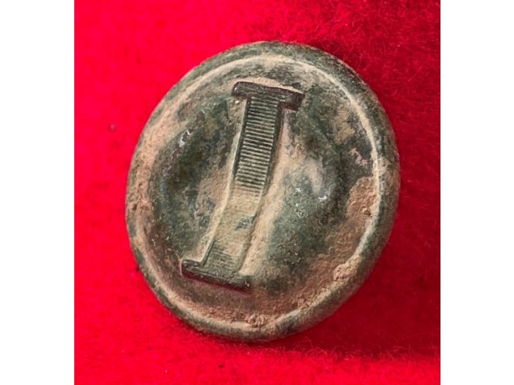 Confederate Infantry Coat Button - Lined I