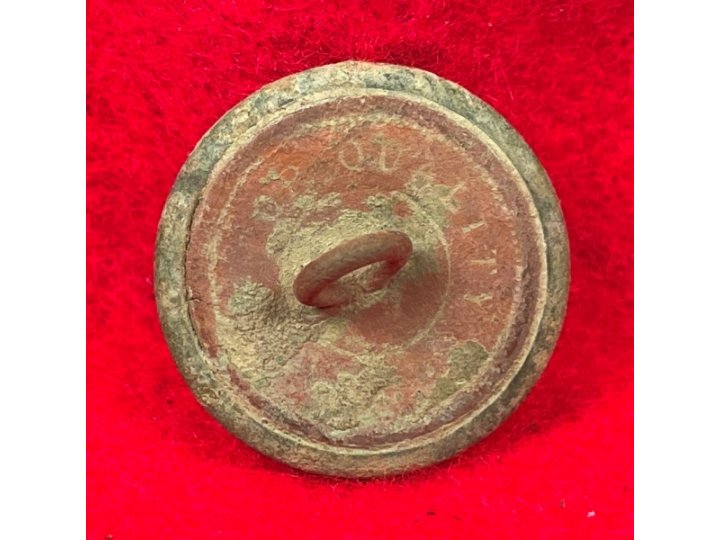 Confederate Infantry Coat Button - Lined I