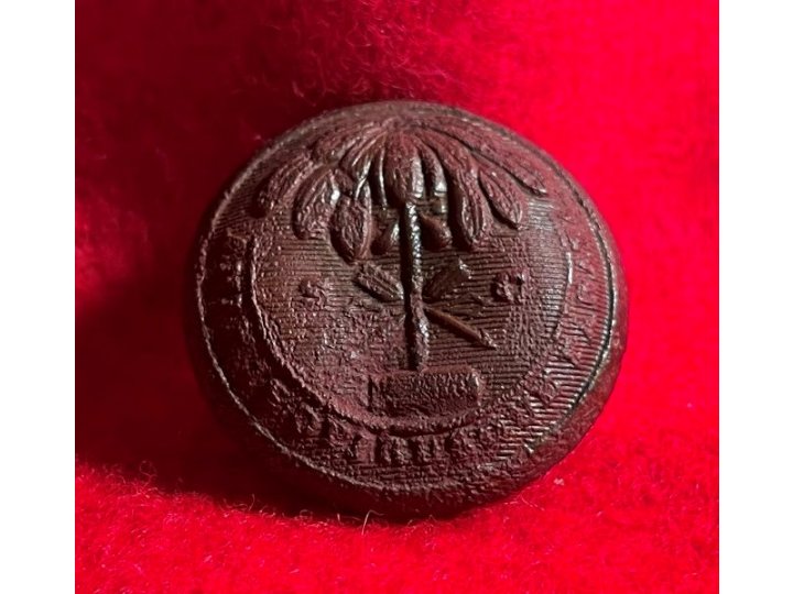 South Carolina State Seal Coat Button - "OPIBUSQUE" Misspelled